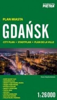 Gdańsk 1:26 000 plan miasta - okładka książki