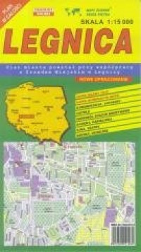 Legnica 1:15 000 plan miasta - okładka książki