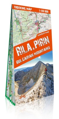 Mapa trekkingowa - Riła i Piryn. - okładka książki