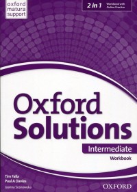 Oxford Solutions Intermediate Workbook - okładka podręcznika