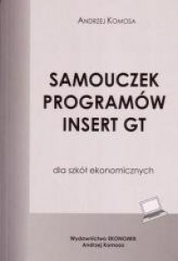 Samouczek programów Insert GT - okładka podręcznika