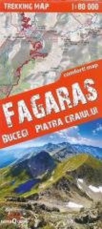 Trekking map Fagaras, Bucegi, Piatra - okładka książki