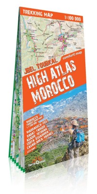 Trekking map High Atlas Morocco - okładka książki