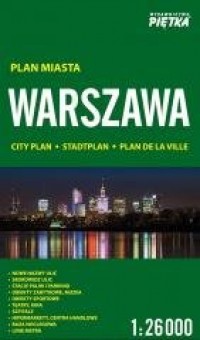 Warszawa 1:26 000 plan miasta - okładka książki