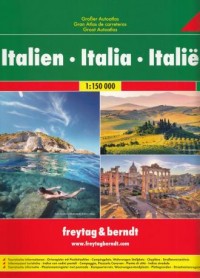 Włochy atlas samochodowy 1:150 - okładka książki