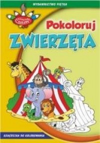 Zakręcone kolory. Pokoloruj zwierzęta - okładka książki