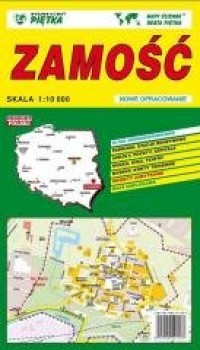 Zamość 1:10 000 plan miasta - okładka książki