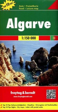 Algarve mapa 1:150 000 - okładka książki