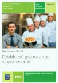Działalność gospodarcza w gastronomii. - okładka podręcznika