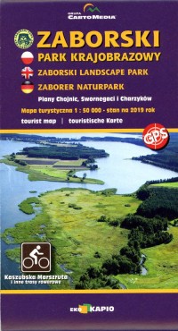 Zaborski Park Krajobrazowy, plan - okładka książki