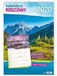 Kalendarz 2020 - Kalendarz rodzinny - okładka książki