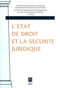 L etat de droit et la securite - okładka książki