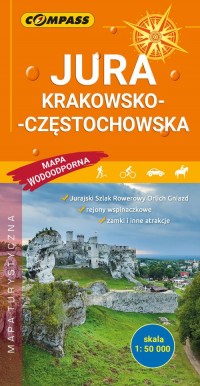 Mapa Jura Krakowsko-Częstochowska - okładka książki