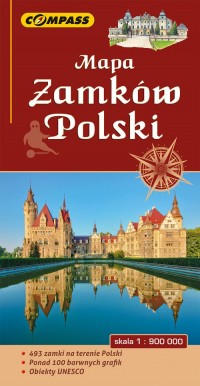 Mapa zamków Polski - okładka książki