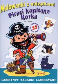 Piraci kapitana korka malowanki - okładka książki