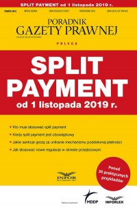 Split payment od 1 listopada 2019. - okładka książki
