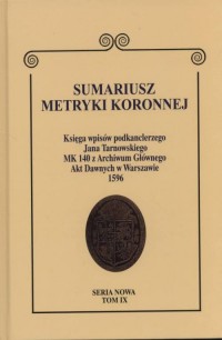 Sumariusz metryki koronnej. Księga - okładka książki