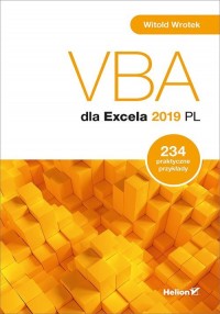 VBA dla Excela 2019 PL. 234 praktyczne - okładka książki