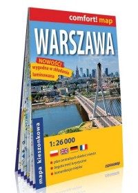 Comfort!map Warszawa 1:26 000 mapa - okładka książki