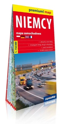 Premium!map Niemcy 1:750 000 mapa - okładka książki