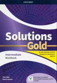 Solutions Gold Intermediate Workbook. - okładka podręcznika