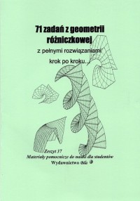 71 zadań z geometrii różniczkowej - okładka książki