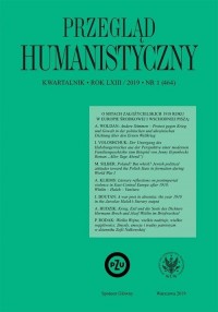 Przegląd Humanistyczny 2019/1 (464) - okładka książki