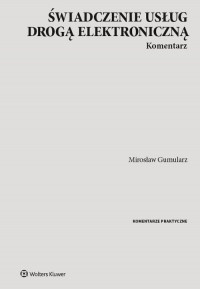 Świadczenie usług drogą elektroniczną. - okładka książki