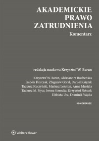 Akademickie prawo zatrudnienia. - okładka książki