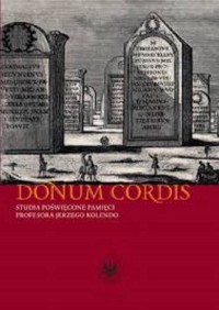 Donum cordis. Studia poświęcone - okładka książki