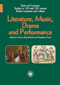 Literature, Music, Drama and Performance - okładka książki