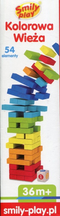 Kolorowa wieża - zdjęcie zabawki, gry