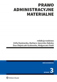 Prawo administracyjne materialne - okładka książki
