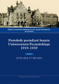 Protokoły posiedzeń Senatu Uniwersytetu - okładka książki