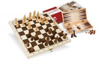 Szachy i Backgammon drewniane - zdjęcie zabawki, gry