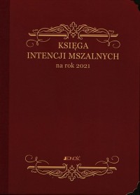 Księga intencji mszalnych na rok - okładka książki
