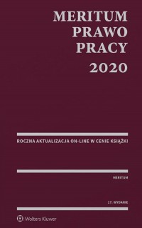 MERITUM Prawo pracy 2020 - okładka książki