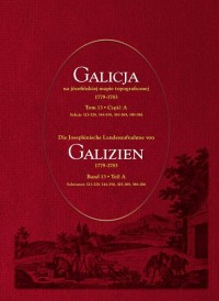 Galicja na józefińskiej mapie topograficznej - okładka książki