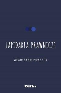 Lapidaria prawnicze - okładka książki