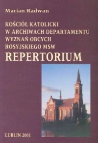 Kościół katolicki w archiwach Departamentu - okładka książki