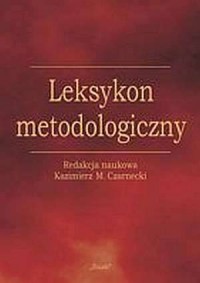 Leksykon metodologiczny - okładka książki