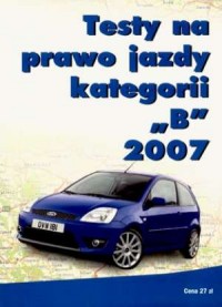 Testy na prawo jazdy kategorii - okładka książki