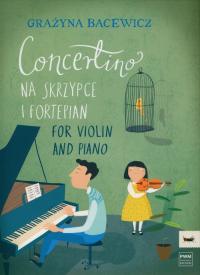 Concertino na skrzypce i fortepian - okładka książki