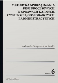 Metodyka sporządzania pism procesowych - okładka książki