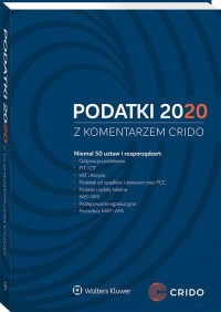 Podatki 2020 z komentarzem Crido - okładka książki