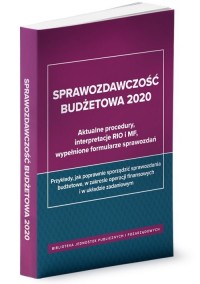 Sprawozdawczość budżetowa 2020 - okładka książki