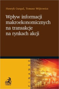 Wpływ informacji makroekonomicznych - okładka książki