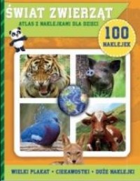 100 naklejek. Świat zwierząt - okładka książki