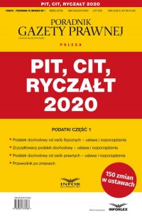 PIT CIT Ryczałt 2020. Podatki - - okładka książki