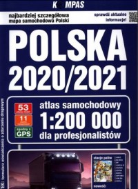 Polska 2020/2021. Atlas samochodowy - okładka książki